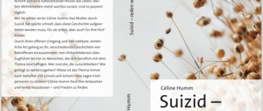 Event-Image for 'Buchvernissage von Céline Humm:  "Suizid-Reden wir darüber"'