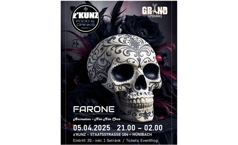 Event-Image for 'Grand Opening mit DJ Farone und Miss Miss Chris'