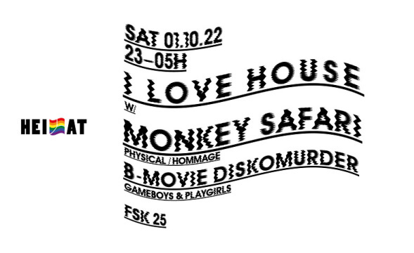 Event-Image for 'I LOVE HOUSE w/ MONKEY SAFARI im HEIMAT'