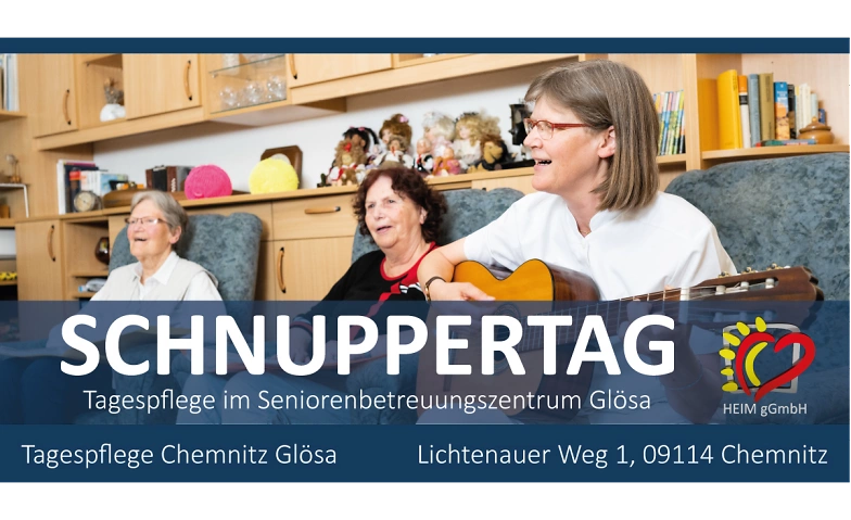 Schnuppertag in der Tagespflege Chemnitz Gl&ouml;sa ${singleEventLocation} Billets