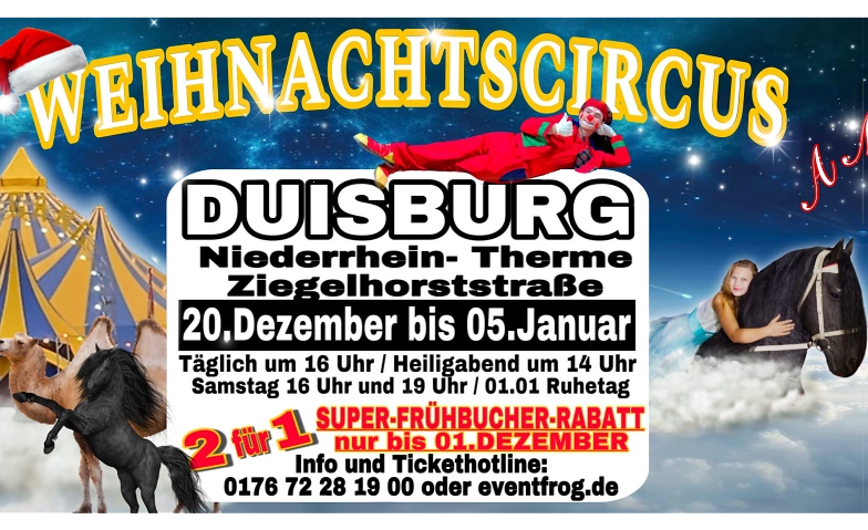 Duisburger Weihnachtscircus 2024/2025 ${singleEventLocation} Billets