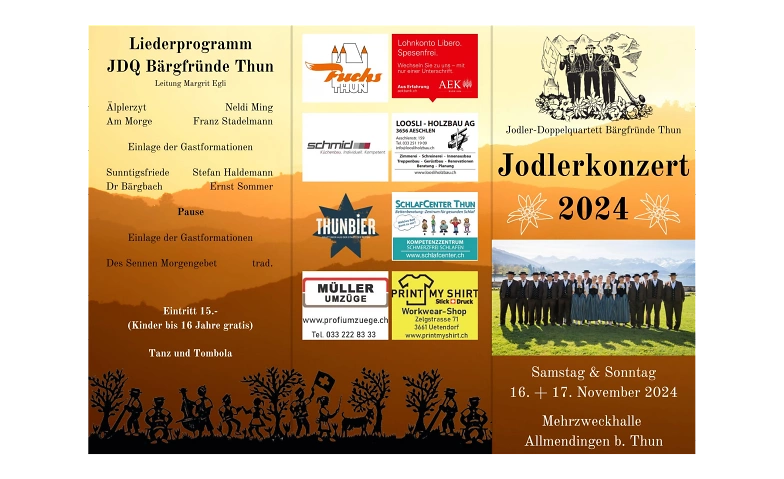 Jodlerkonzert 2024 ${singleEventLocation} Tickets