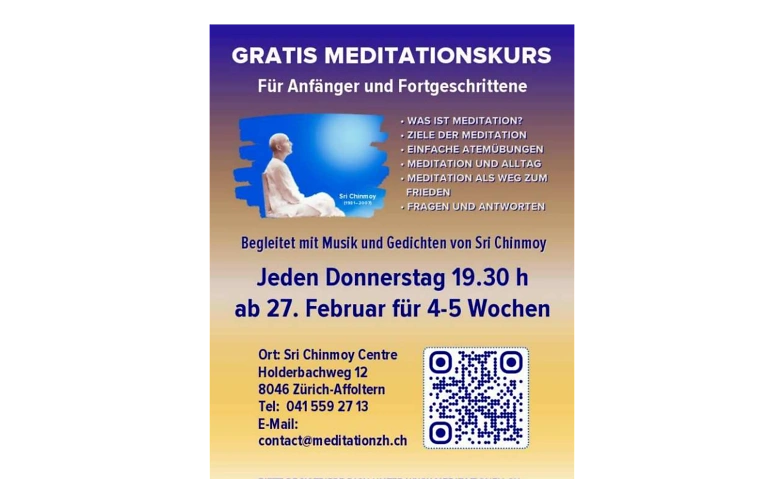 Gratis Meditationskurs ${singleEventLocation} Billets