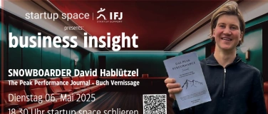 Event-Image for 'DAVID HABLÜTZEL: Peak Performance Journal" Buch Vernissage'