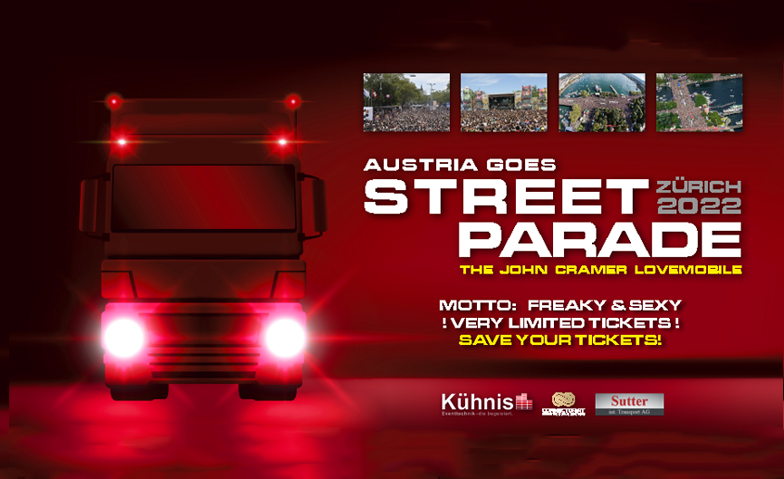 Event-Image for 'AUSTRIA GOES STREETPARADE - THE JOHN CRAMER - LOVEMOBILE'