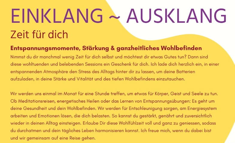 Event-Image for 'Einklang - Ausklang'