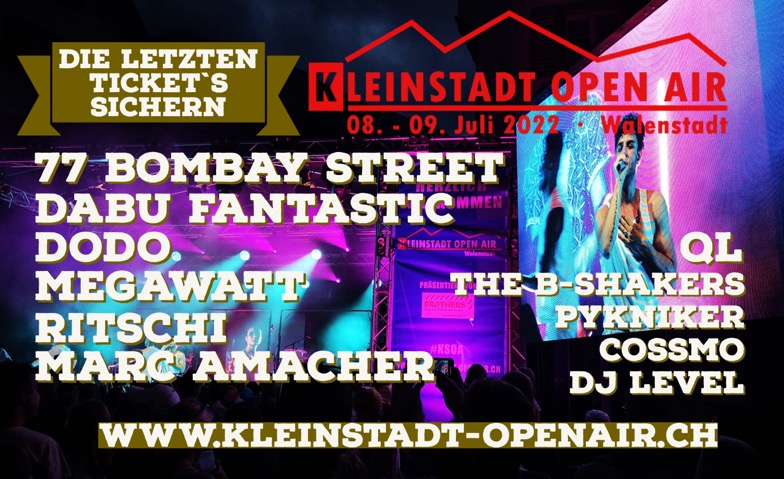 Kleinstadt Open Air Rathausplatz, Rathausplatz, 8880 Walenstadt Tickets