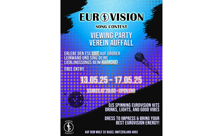 Event-Image for 'EUROVISION VIEWING PARTY – Verein Auffall lädt ein!'