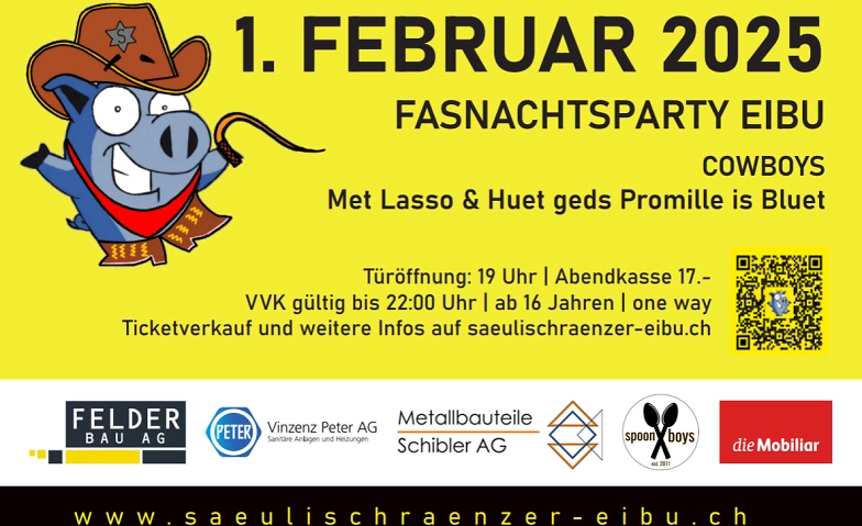 Event-Image for 'Fasnachtsparty Säulischränzer Eibu 2025'