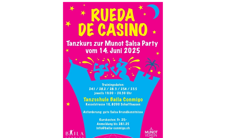 Event-Image for 'Tanzkurs zum Rueda de Casino-Auftritt der Munot Salsa Party'