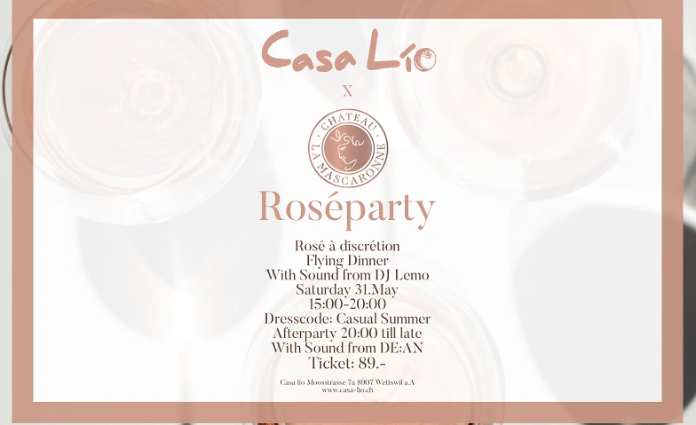 Event-Image for 'Roséparty Casa Lío x La Mascaronne'