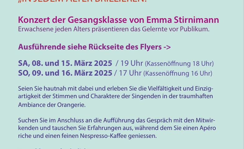 Event-Image for 'Konzert Gesangsklasse Emma Stirnimann'