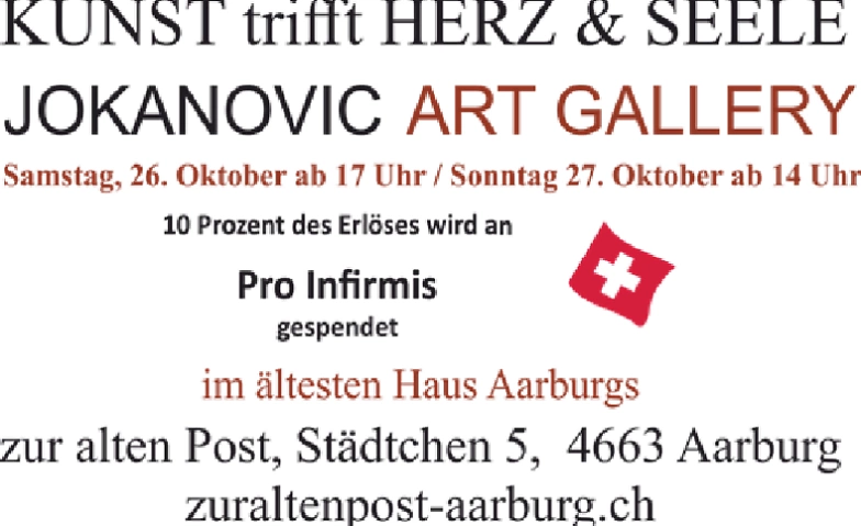 Vernissage Kunst trifft Herz und Seele ${singleEventLocation} Billets