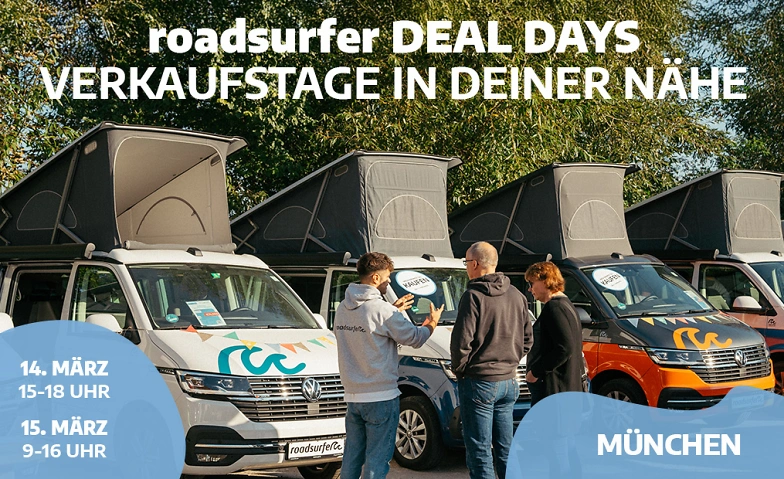 Camper Verkaufstage - roadsurfer DEAL DAYS Billets