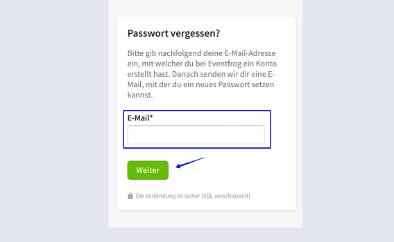 Passwort vergessen App I CH DE