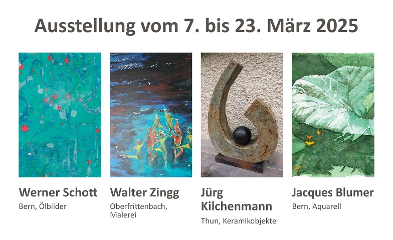 Ausstellung W. Schott, W. Zingg, J. Kilchenman, J. Blumer ${singleEventLocation} Billets