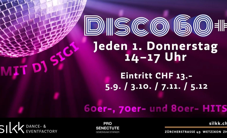 Disco 60+ ${singleEventLocation} Billets