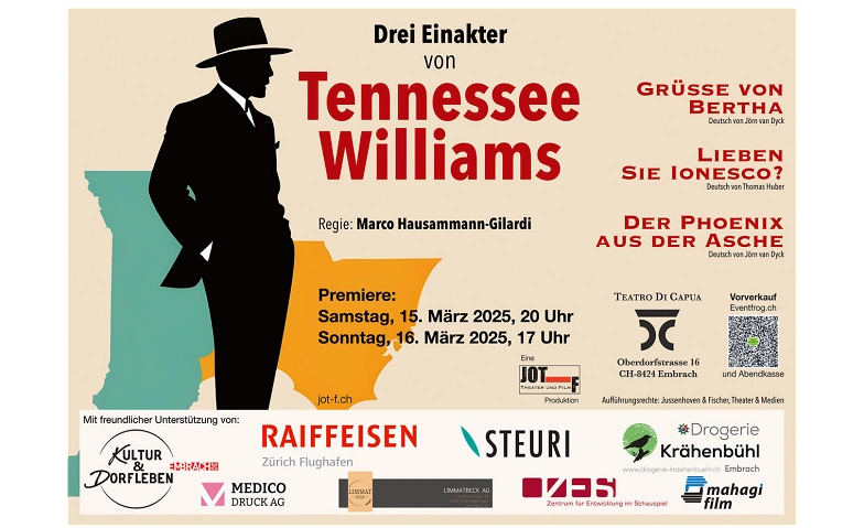 Drei Einakter von Tennessee Williams Tickets