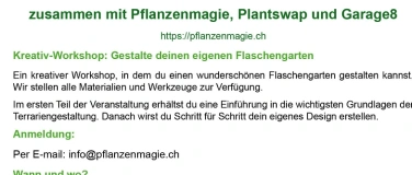 Event-Image for 'Flaschengarten – ein kleines Ökosystem im Glas'